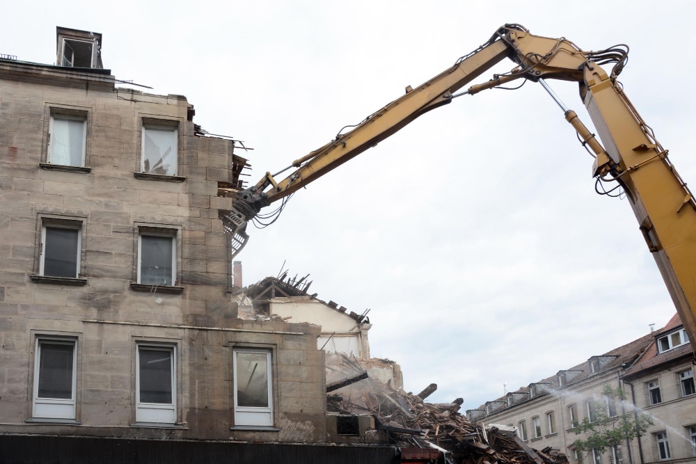 radierea unei construcții demolate